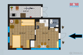 Prodej chaty, 31 m², Vlastějovice, pozemek 1408 m² - 7