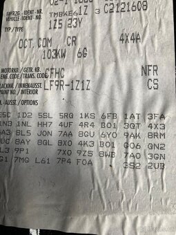 OCTAVIA 2 TDI 103KW , motor CFHC, převodovka NFR - 7