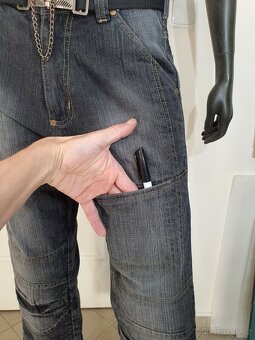 Kevlarové Jeans Held Kalhoty Džíny na moto 30/34 - 7