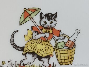 DĚTSKÝ PORCELÁNOVÝ TALÍŘ BOHEMIA NOVÁ ROLE - 7