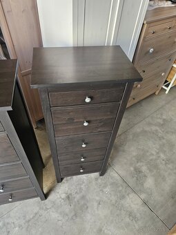 HEMNES KOMODY ČERNOHNĚDÉ - 7
