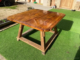 Masivní stůl borovice - 7