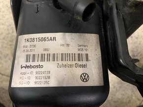 Naftové přídavné topení WEBASTO 1K0815065AR VW Touran 1T3 11 - 7