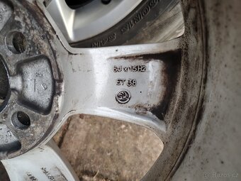 Alu kola ŠKODA original R15, 5x100 15" 5x100 6J15 et38 - 7