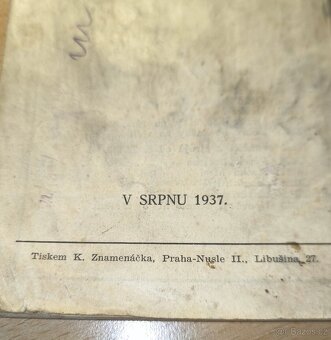 Brožura Seznam náhrad. dílů pro JAWU 250, 1937 - 7