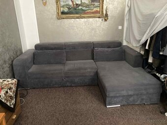 Sedací souprava – rozkládací s úložným prostorem, pravá - 7