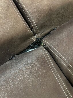 Hnědá pohovka rozkládací - 7