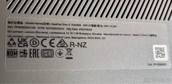 Notebook Lenovo Ideapad Slim 3 15AMN8 - 7