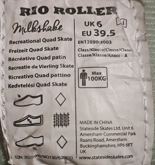 Rio roller- milkshake Mint berry- trekové brusle - 7