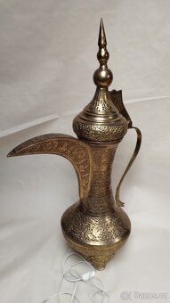 Orientalní lampa velká, stolek a malá lampa - 7