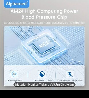 Monitor krevního tlaku Alphamed U80EH, nový. - 7
