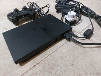 Sony Playstation 2, ovladač, trafo, kabely - 7
