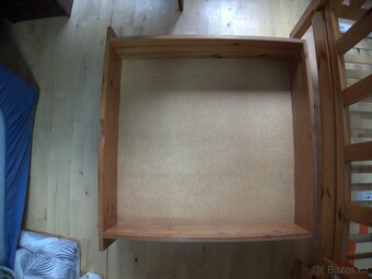 Masiv dřevo světle hnědá postel 90x200cm - 7