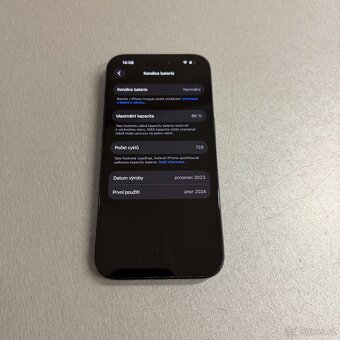 iPhone 15 Pro 128GB modrý titan, jako nový, 12 měsíců záruka - 7