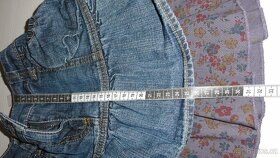 Riflová sukně vel. 134 a 140 - 7