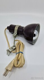 bakelitová lampička - bodovka E14 (možná od šicího stroje) - 7