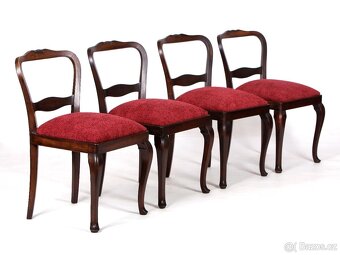 4x pohodlné pružinové židle po renovaci. - 7