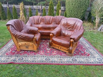 Rustikální kožená sedací souprava 3 - 1 - 1 . - 7