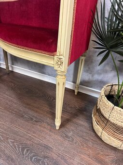 Barokní čalouněná lavice - 7