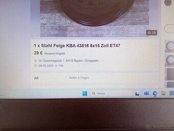 Zimní sada kol Barum 195/65 R 15 5x112 - 7