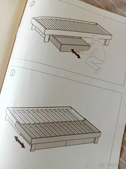 Rozkládací postel GLAMBERGET IKEA - 7