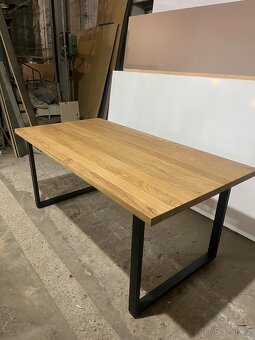Prodej jídelního stolu z masivu - 180x90 cm, tloušťka 4cm. - 7