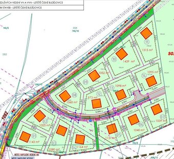 PRODEJ STAVEBNÍ PARCELY 1.057 M2, LIPÍ U ČESKÝCH BUDĚJOVIC - 7