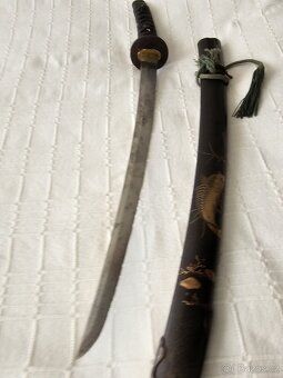 JAPONSKY STARÝ ORIGINÁL MEČ KATANA/ WAKIZASHI - 7