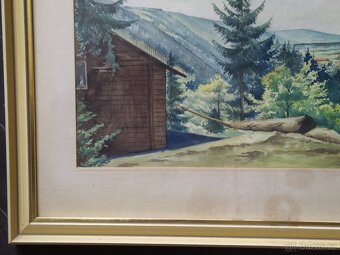 Obraz Akvarelová malba 55×45cm. signová - 7