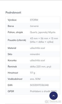 STORM HYDRON V2 RUBBER SLATE RED NOVÉ - 7