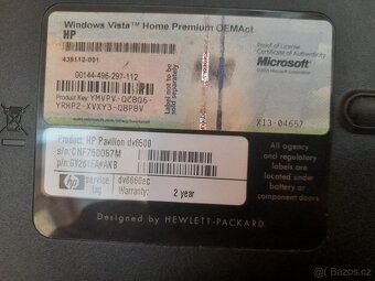 HP Pavilion dv6000 (funkční) - 7