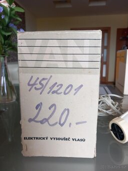 Retro vysoušeč vlasů BOR typ 521 – r. 1966, funkční - 7