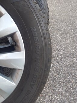 Pěkná letní ALU sada Š.Kamiq/Scala+205/60R16 Bridgestone - 7