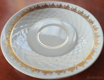 Luxusní prolamovaný čajový servis - Made in D.P.R.K. - 7