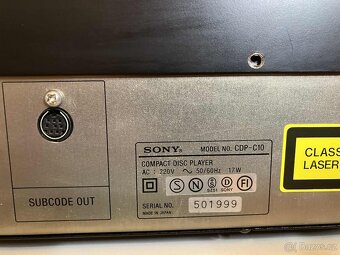 SONY CDP-C10 přehrávač na 10 CD Japan 1986 - 7