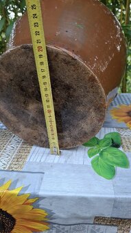 Stará keramická dóza ,Kamenáč, výška 33 cm - 7