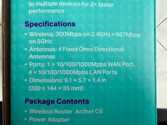 WiFi router TP-Link Archer C6 v2.0 - 7