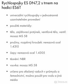 Rychlospojka s trnem na hadici 6 mm - 7