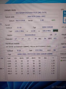 PC-i7 7700,B250M,32GB DDR4,256GB SSD M.2 - 7