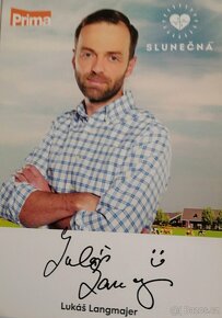 Prodám podpisové karty /autogram ze seriálu SLUNEČNÁ - 7