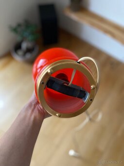 Retro červená lampa - 7