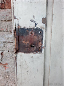 3x staré atypické kazetové dřevěné dveře - 7