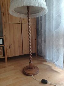 Retro designová dřevěná lampa - 7