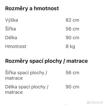 Momi přístavná/cestovni postýlka - 7