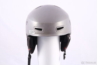 Použita lyžařská/snowboardová helma PRET LID šedá/červená - 7