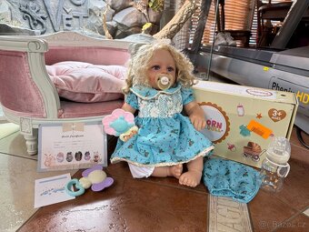 Realistická Reborm panenka s opravdovými vlásky - 7