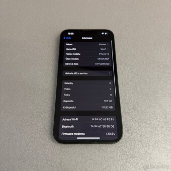 iPhone 13 128GB zelený, 100% baterie, 12 měsíců záruka - 7