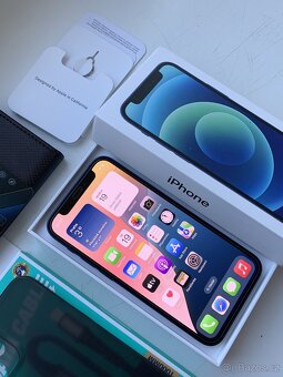 JAK NOVÝ - Apple Iphone 12 MINI 64GB BLUE -- KRÁSNÝ STAV -- - 7