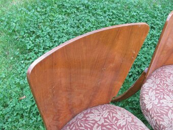 Židle lízátka / Halabala / 4ks / k renovaci - 7