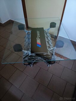 Konferenční stolek z bloku motoru V8.. - 7